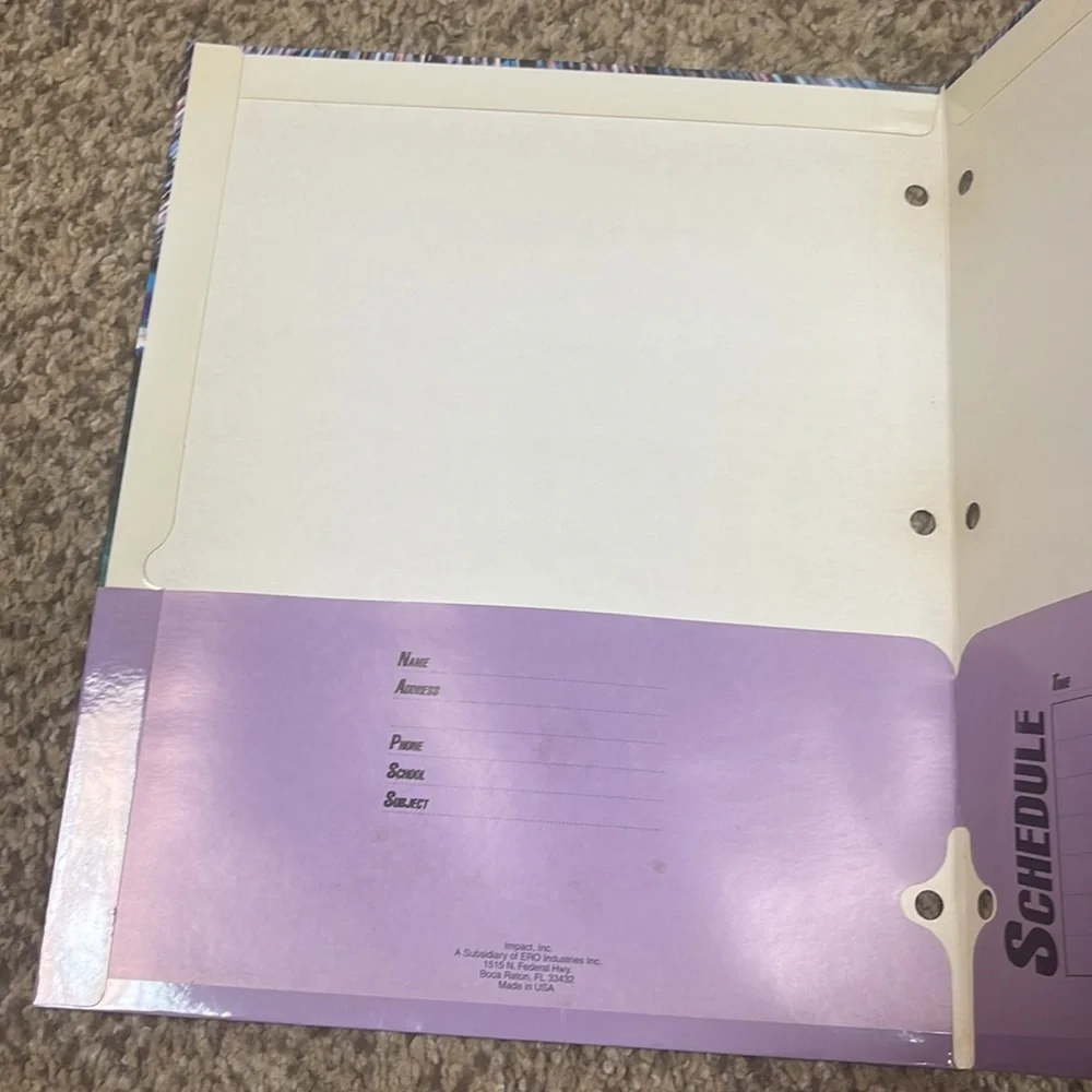 Vintage 90s Nascar racing folder
